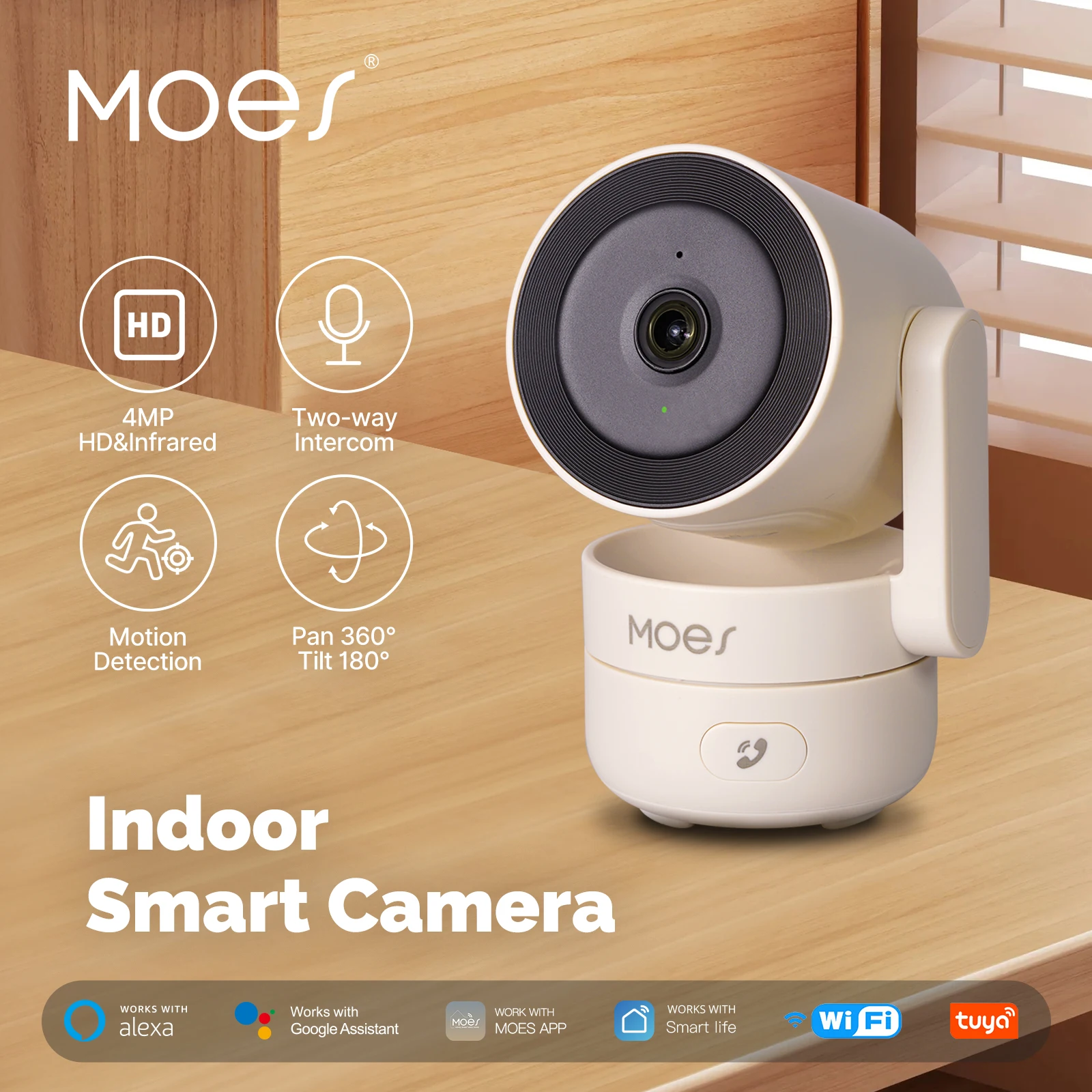 Eufy Camera E220 - MOESTuya Wi-Fi Крытая умная камера безопасности