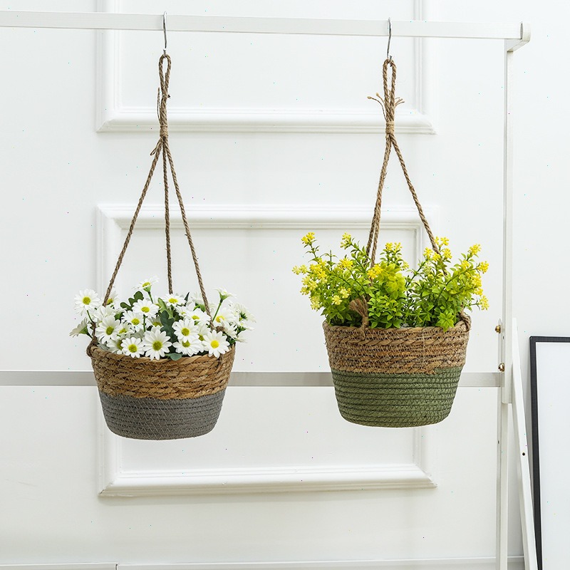 Подвесная корзина из соломы, ц – обзор и цена Spider Plant Hanging
