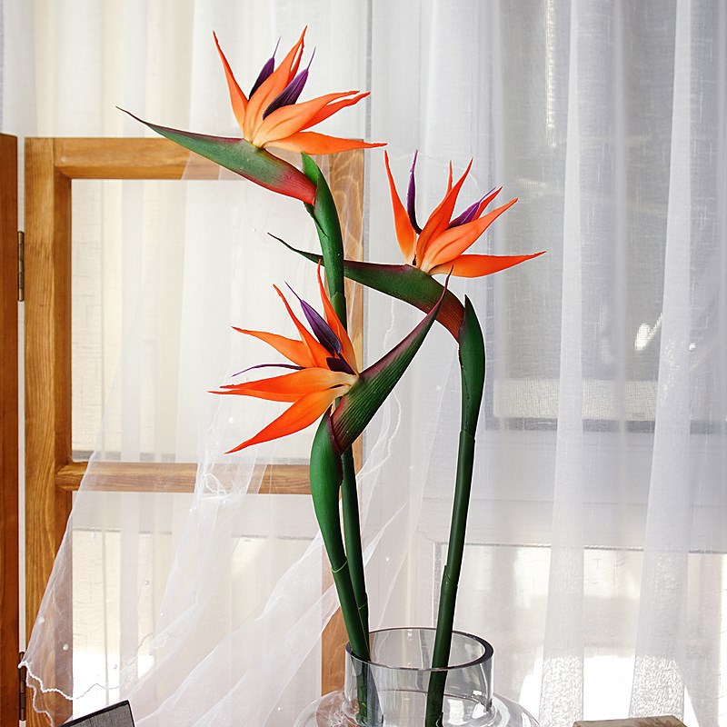 3 шт. искусственных цветов стр – обзор и цена Bird Paradise Strelitzia